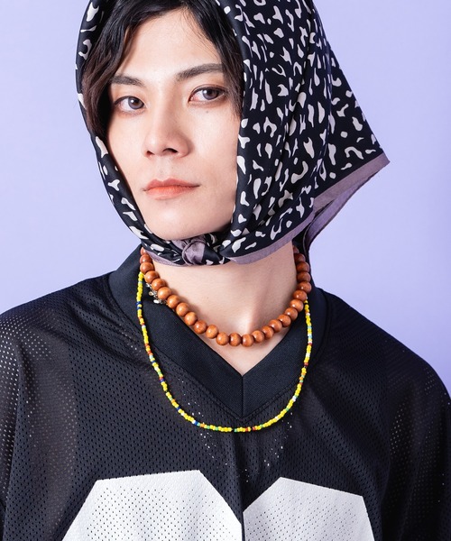 ネックレス an meets zakka ヒッピーテイストレトロアクリルビーズ