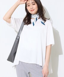 INDIVI（インディヴィ） tシャツ 半袖 「バックシャン」デザインT 