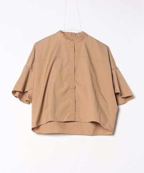 「green label relaxing」 7分袖ブラウス - ベージュ レディース