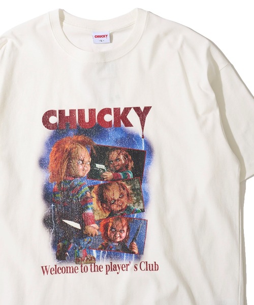 tシャツ 「CHUCKY / チャッキー」POSTER DESIGN PRINT TEE / ポスター風デザインプリントTシャツ レディース メンズ