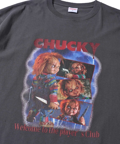 tシャツ 「CHUCKY / チャッキー」POSTER DESIGN PRINT TEE / ポスター風デザインプリントTシャツ レディース メンズ ADPOSION tシャツ 「CHUCKY / チャッキー」POSTER DESIGN PRINT