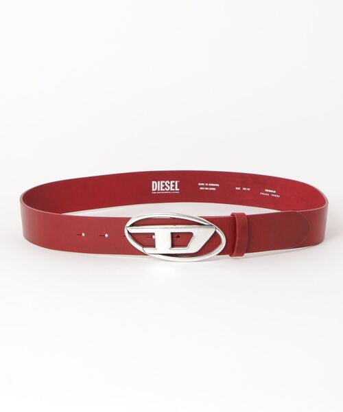 「DIESEL」 ベルト 80 レッド メンズ