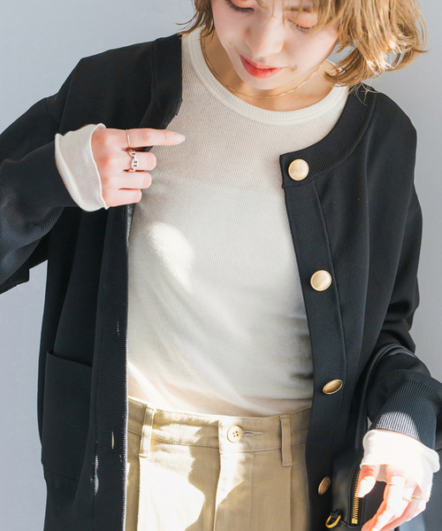 Spick＆Span 「Spick & Span」 長袖カットソー FREE アイボリー