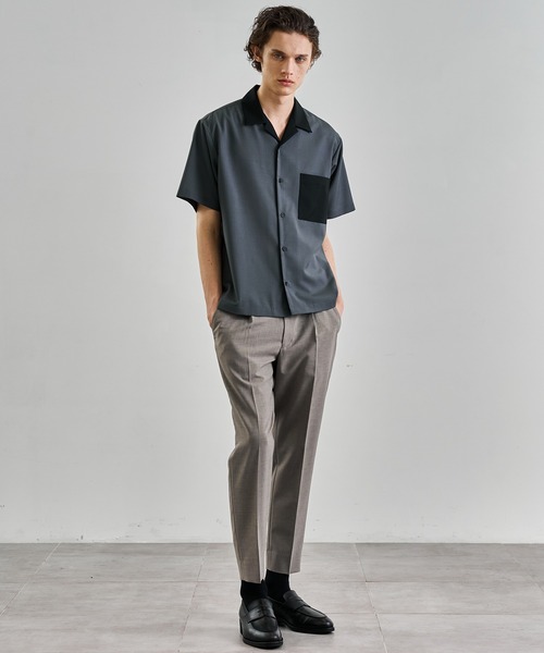 united tokyo スラックス　タグ付き 新品未使用 アウトラスト 2タックスラックス(1 DARK GREY): : メンズ