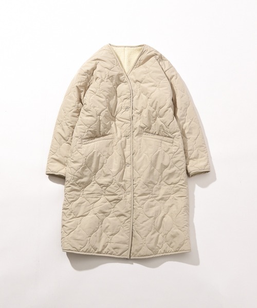 niko and…（ニコアンド） ノーカラーコート MEDIUM アイボリー