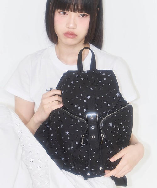 ★韓国大人気★【ILLIGO】PATTERN BUCKLE BACKPACK★25SS★ ☆韓国大人気☆【ILLIGO】PATTERN BUCKLE BACKPACK☆25SS
