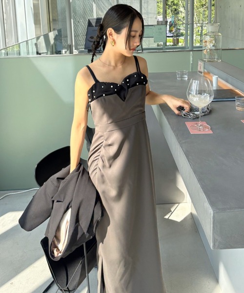 ANDRESD ドレス ドロップドパールドレス / dropped pearl dress