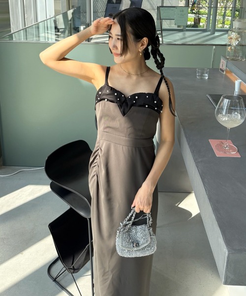 ANDRESD ドレス ドロップドパールドレス / dropped pearl dress