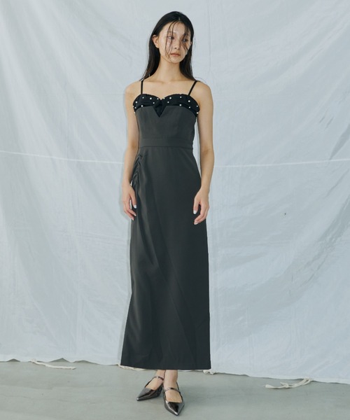 ANDRESD ドレス ドロップドパールドレス / dropped pearl dress