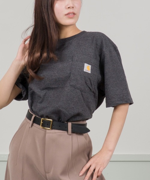 「Carhartt」 半袖Tシャツ L ブラック メンズ