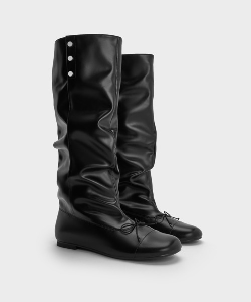 CHARLES ＆ KEITH（チャールズ&キース） ブーツ Gael ガエル ツイル