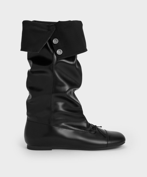 CHARLES ＆ KEITH（チャールズ&キース） ブーツ Gael ガエル ツイル