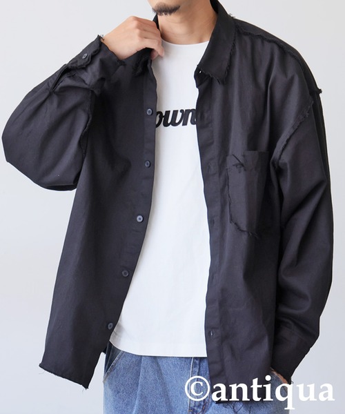 antiqua（アンティカ） コート アウター シャツジャケット レディース