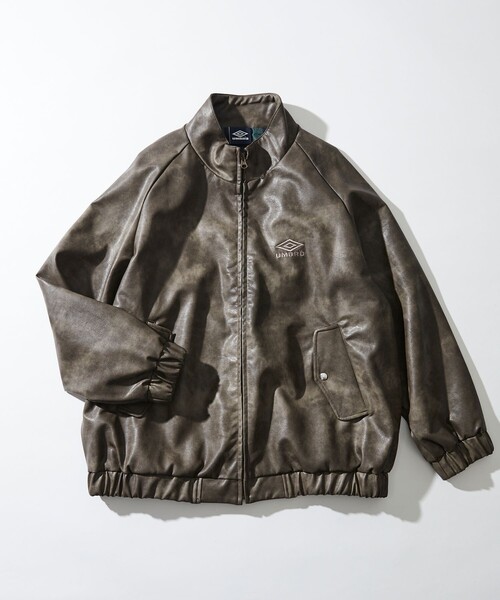 umbro（アンブロ） ジップアップブルゾン MEDIUM ブラウン メンズ