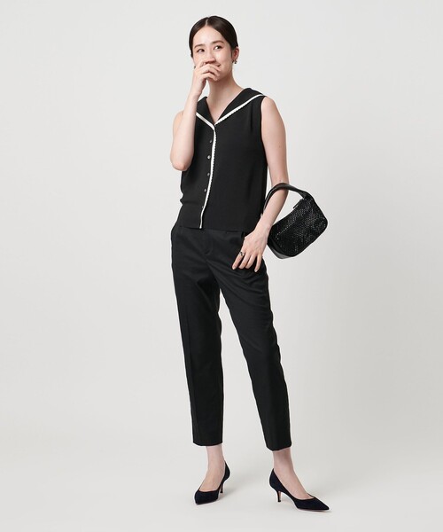 UNITED ARROWS ニット セーター スカラップ セーラー