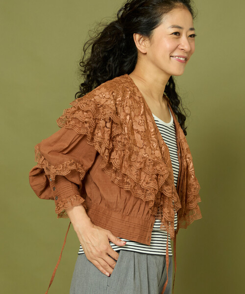 Freada ブラウス シャツ Freada/フリーダ インド レースブラウス