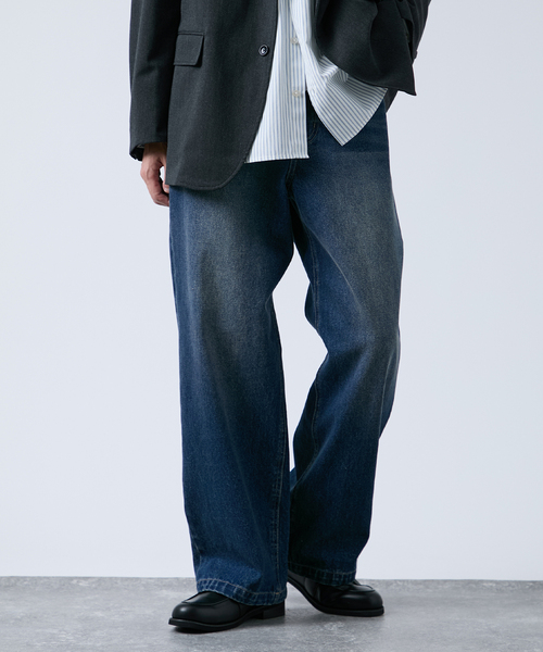 B.C STOCK（ベーセーストック） ワイドパンツ ジーンズ 「B.A.C.D