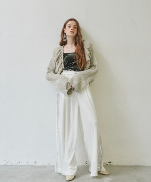 「J1U by LA BELLE ETUDE」 ノースリーブトップス FREE ブラック レディース_画像2