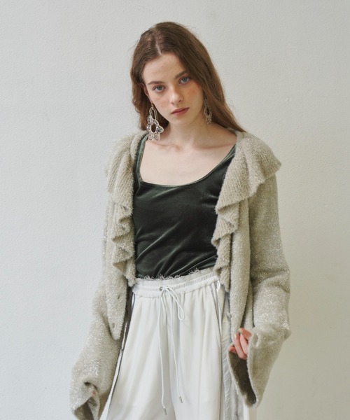 「J1U by LA BELLE ETUDE」 ノースリーブトップス FREE ブラック レディース_画像3