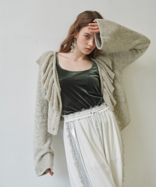 「J1U by LA BELLE ETUDE」 ノースリーブトップス FREE ブラック レディース_画像5