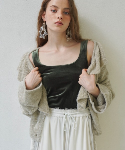 「J1U by LA BELLE ETUDE」 ノースリーブトップス FREE ブラック レディース_画像9