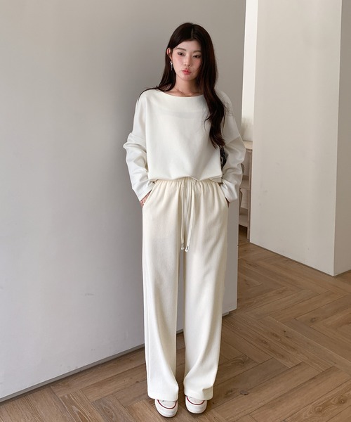 パンツ 「選べる丈感」裏起毛コーデュロイワイドパンツ レディース