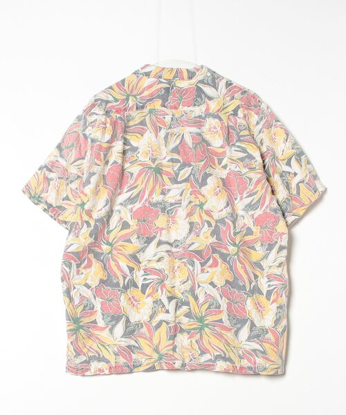 「AHOPEHEMP」 花柄半袖シャツ X-LARGE ネイビー メンズ_画像2