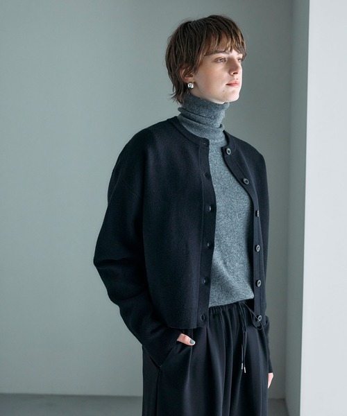 ぬおー NAPTIME ニットカーディガン－BLACK N.O.R.C カーディガン 「ZOZO限定」ファンクションイージーニット