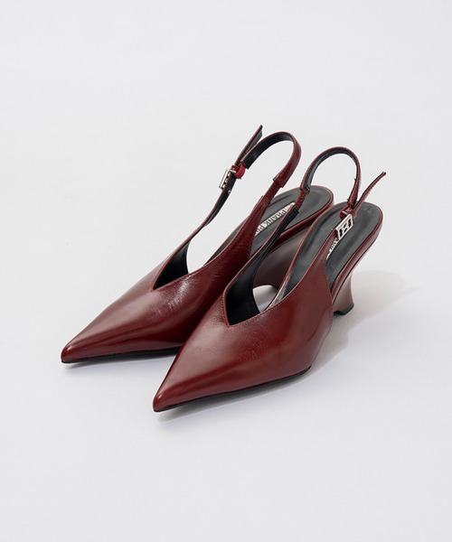パンプス Vカットウェッジパンプス / V-Cut Wedge Pumps