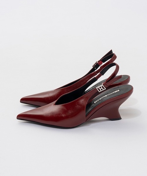パンプス ミュール Vカットウェッジパンプス / V-Cut Wedge Pumpsの画像
