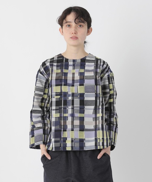 プランテーション 長袖ブラウス Plantation（プランテーション） 長袖ブラウス M size パープル