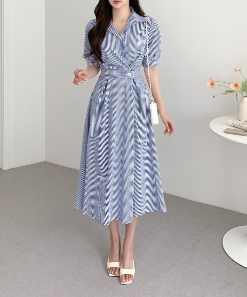 「FAVORITO」 シャツワンピース F ブラック レディース_画像8