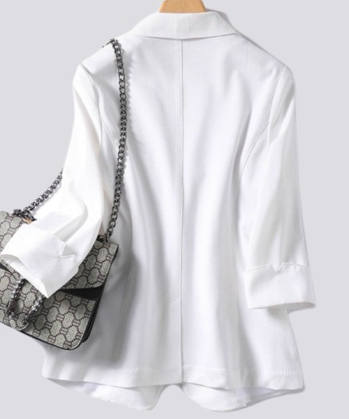 「CADBURY」 テーラードジャケット SMALL ホワイト レディース_画像9