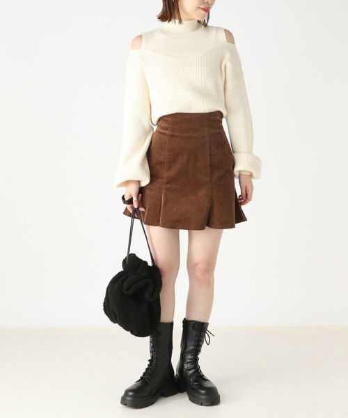 「Heather」 長袖ニット FREE アイボリー レディース_画像2