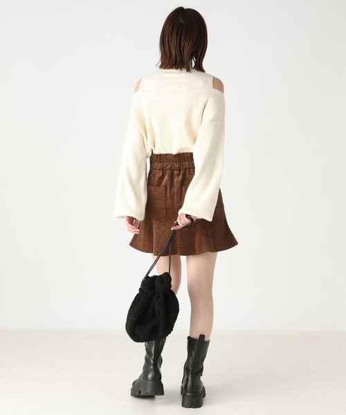 「Heather」 長袖ニット FREE アイボリー レディース_画像9