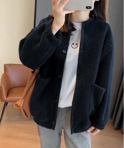 BLANC FICELLE ダウンコート ダウンジャケット ボアブルゾン