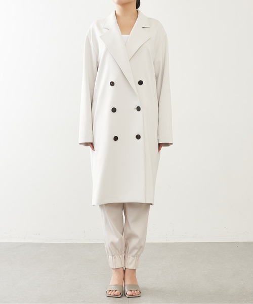「Whim Gazette」 チェスターコート FREE ホワイト レディース_画像6