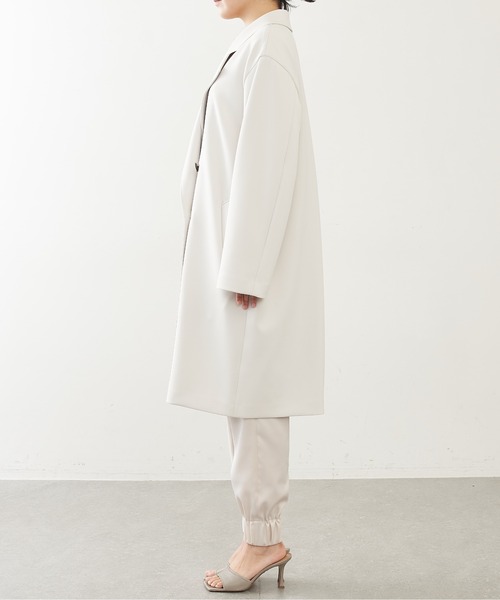 「Whim Gazette」 チェスターコート FREE ホワイト レディース_画像7