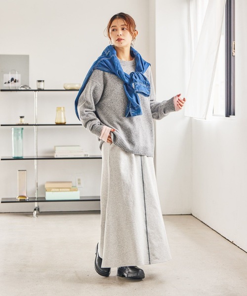 ミックスニットコート FREAK'S STORE（フリークスストア） カーディガン メタルフック
