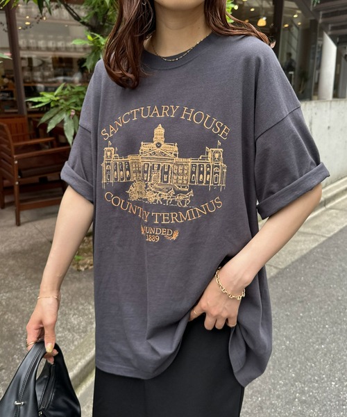 「DISCOAT」 半袖Tシャツ FREE ホワイト レディース_画像4
