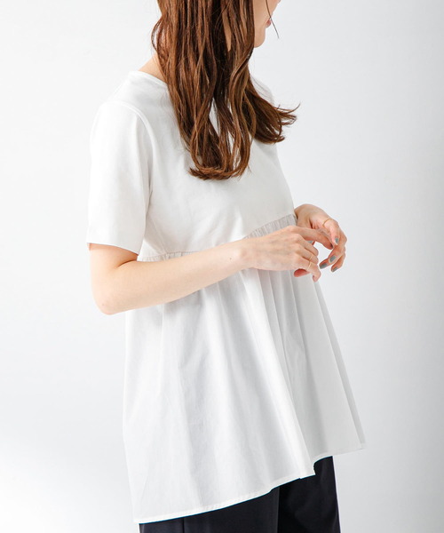 「URBAN RESEARCH Sonny Label」 半袖カットソー FREE オフホワイト レディース_画像3