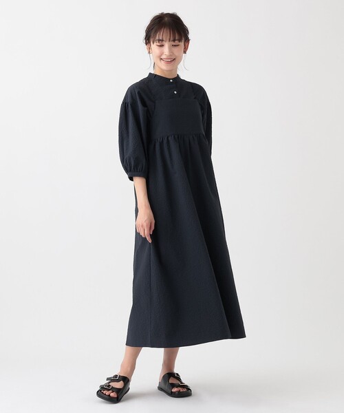 「Afternoon Tea」 7分袖ブラウス MEDIUM ダークブラウン レディース_画像6