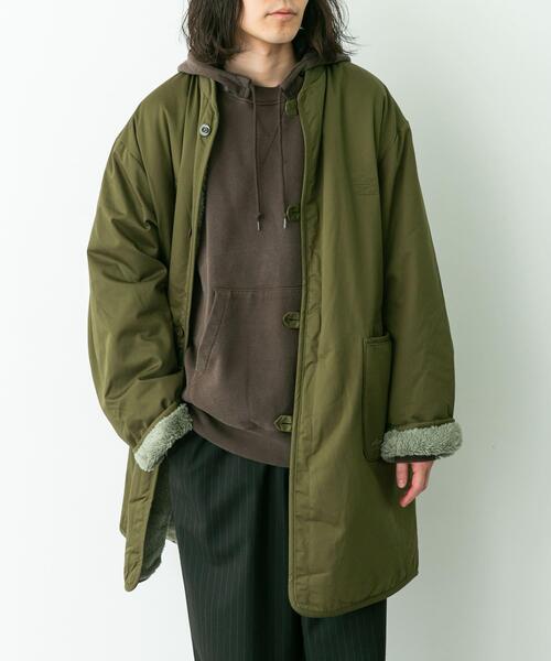極上ARMY TWILLリバーシブルミリタリーボアフィールドコートM-65USA ARMY TWILL（アーミーツイル） コート ジャケット ARMY TWILL Twill