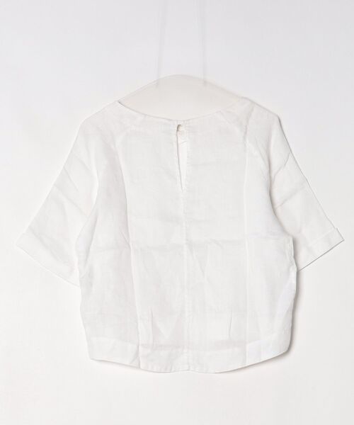 「120% lino」 半袖ブラウス 40 ホワイト レディース_画像2