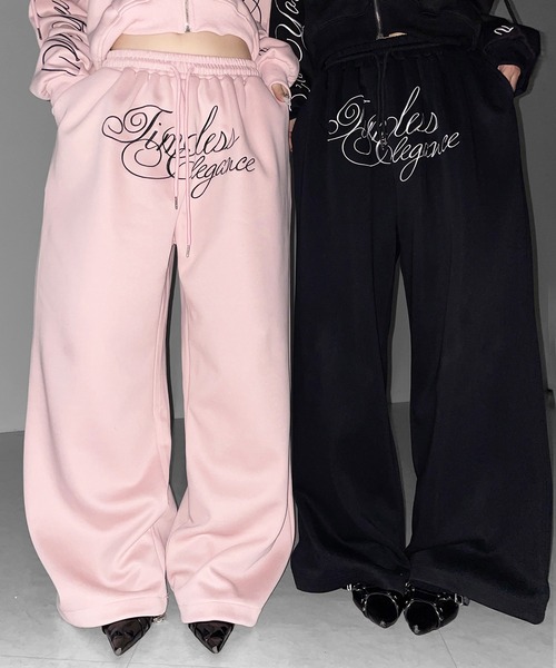 me+em select（ミームセレクト） ワイドパンツ スウェットパンツ