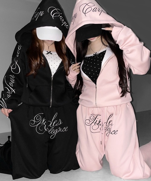 me+em select（ミームセレクト） ワイドパンツ スウェットパンツ