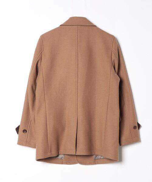 NANO universe（ナノ・ユニバース） ピーコート SMALL キャメル メンズ