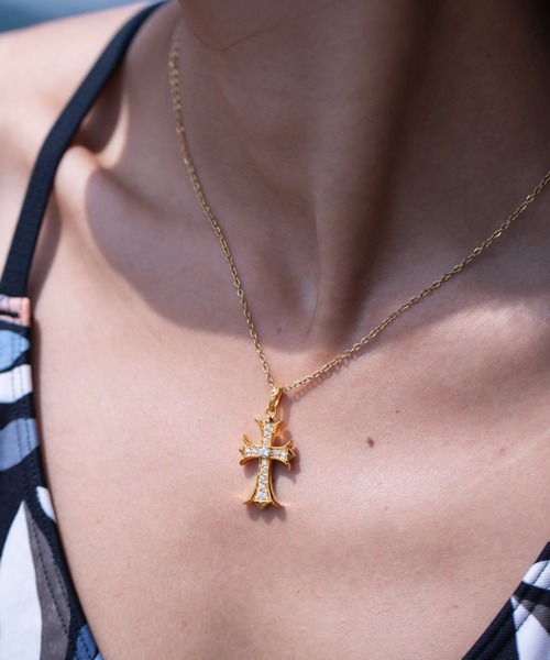 IRIEBEACH（アイリービーチ） ネックレス cross CZ necklace