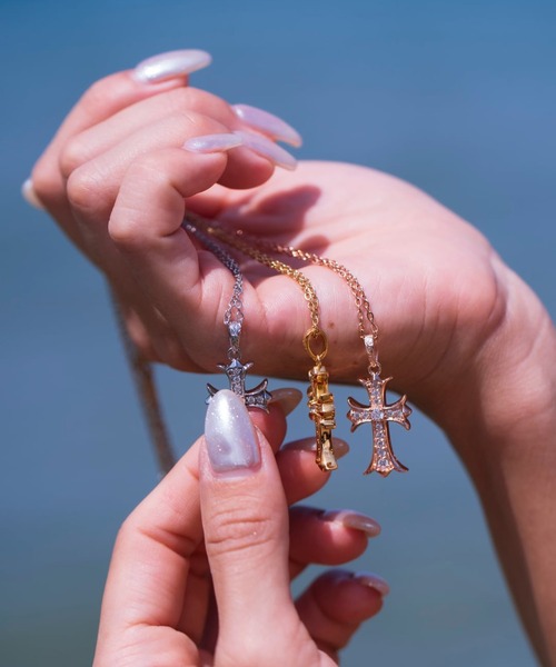 IRIEBEACH（アイリービーチ） ネックレス cross CZ necklace