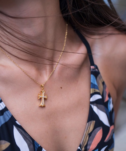 IRIEBEACH ネックレス IRIEBEACH（アイリービーチ） ネックレス cross CZ necklace